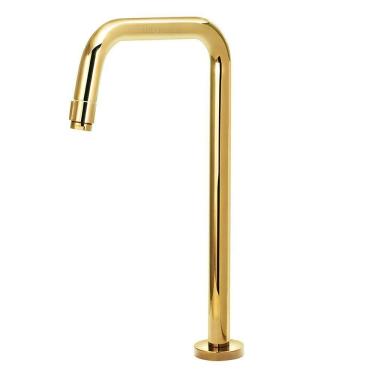 Imagem de Torneira Banheiro/Lavatório Pratica Clean Dourada Gold Alta