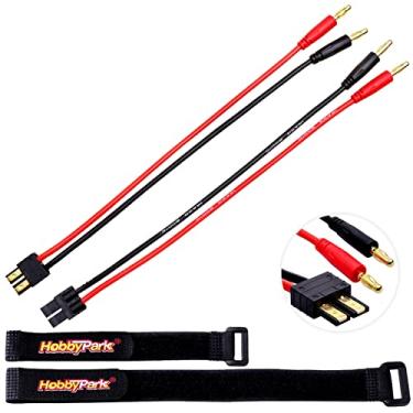 Imagem de Hobbypark Conector adaptador de carregador de bateria RC para Traxxas TRX para plugues banana de 4 mm com fio de calibre 14 AWG