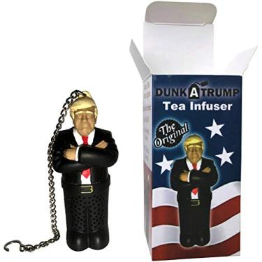 Imagem de Dunk A Trump infusor de chá engraçado Donald Trump gag presentes e meias para Trump 2020