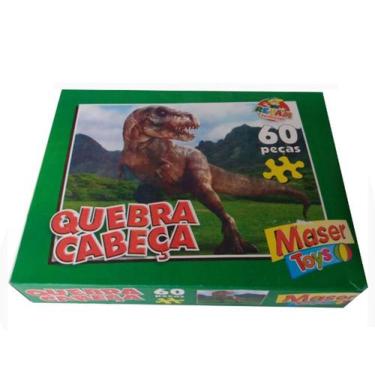 Jogo Quebra-Cabeça Dinossauros 4 em 1 GGB