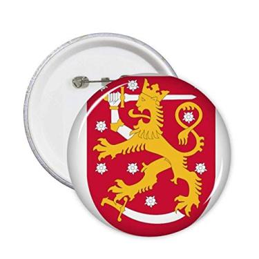 Imagem de Finlândia Europa Emblema Nacional Broche Emblema Botão Decoração Acessório 5 peças