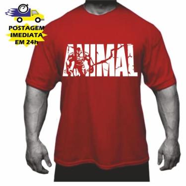 Imagem de Camiseta De Treino Animal Vermelha - Rodrigues Stampas