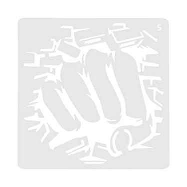 Imagem de DOYING Desenho Pintura Stencils Oco Out Design PP Modelos Reutilizáveis para Crianças Estudantes DIY Craft Scrapbooking Jornal Álbum de fotos Álbum de fotos Decoração de Cartão de Papel