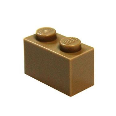 Imagem de LEGO Parts and Pieces: Dark Tan (Sand Yellow) 1x2 Brick x20