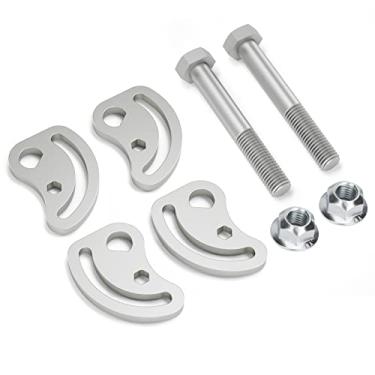 Imagem de Kit de parafusos KSP para rodízios e cambagem de ajuste ± 1,5° compatível com Silverado Sierra 1500 2500, Yukon Express Savana 1500 2500 Hummer H2 H3, funciona na maioria dos braços de controle de Chevy GMC, incluindo parafusos, câmeras e porcas