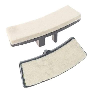 Imagem de Tachiuwa 2x Pastilhas de Freio de Bicicleta de Exercício Substituição Feltro Pinça Pastilhas de Freio Pastilhas de Freio de Bicicleta para Academia Ciclismo Pa