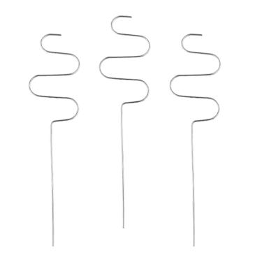 Imagem de ＫＬＫＣＭＳ Estaca de suporte de planta 3 peças Treliça de jardim de ferro Treliça de planta de metal Estaca de suporte de planta para plantas trepadeiras Suporte, 9,84 polegadas