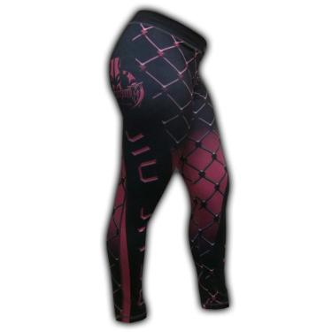 Imagem de Calça de Compressão Termica Legging Feminina - 2481 Grade - Jiu Jitsu - Rosa - M