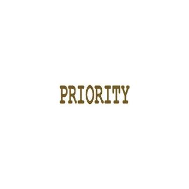 Imagem de Carimbo Priority autotintado - Marrom