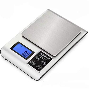 Imagem de balança de cozinha digital balança de cozinha balanças eletrônicas de aço inoxidável 0,1 g mini-balança portátil de cozimento doméstico disse, função de contagem de pcs