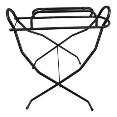 Imagem de Suporte De Chão Grande Para Sela E Arreio Preto Chumbo Grafit Original