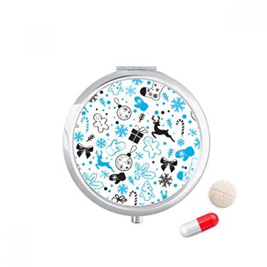 Imagem de Caixa de armazenamento de remédios para presente de alce de floco de neve de Natal