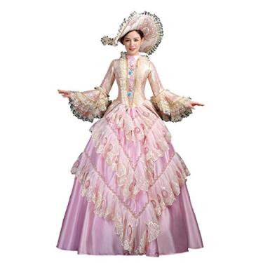 Imagem de CountryWomen Vestido de festa rococó vitoriano vestido de baile de máscaras de Maria Antonieta Vestido de festa Steampunk Vestidos de festa, Baile de máscaras_5, X-Small