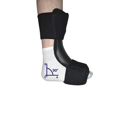 Imagem de Ortese Noturna para Fascite Plantar Brace, Ortho Pauher, Preto, Médio