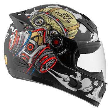 Imagem de Capacete Fechado Mixs Helmets MX5 VÍrus Fosco Tam. 56 Bege 56