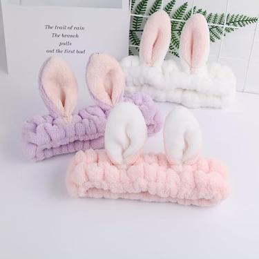 Imagem de Faixa Laço Maquiagem Makeup Tiara Cabelo Rosto - Orelha de Coelho - Colorida