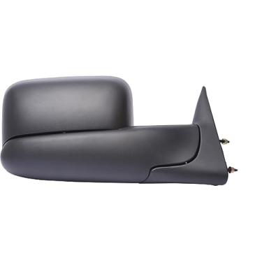 Imagem de Fit System Espelho de reboque lateral do passageiro para Dodge Ram Pick-Up 1500, 2500/3500, preto texturizado, espelho de ponto, cabeça flip-out, dobrável, manual