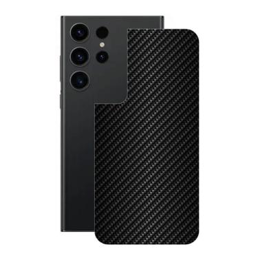 Imagem de Película Para Samsung Galaxy S23 Ultra - Traseira De Fibra De Carbono Preta - Gshield