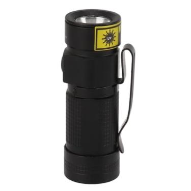 Imagem de Lanterna UV LED 395 nm 3 modos de iluminação lanterna ultravioleta portátil tocha para detecção de urina de animais de estimação identificação anti-falsa