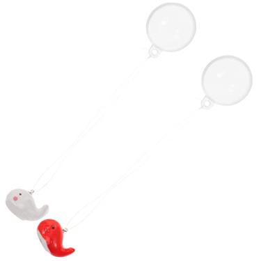 Imagem de DOITOOL 2 Unidades pingente flutuante de aquário acessórios para aquário enfeite de aquário enfeite de baleia animal decoração de casa modelos de baleia decoração de aquário