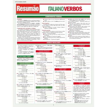 Imagem de Resumao - Italiano Verbos