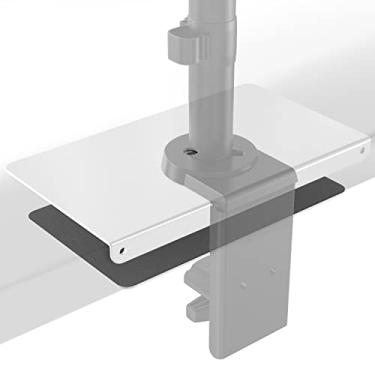 Imagem de Braçadeira de braço para monitor de computador, braçadeira de suporte C, reforço de aço, compatível com a maioria dos suportes de monitor de instalação de grampo C (CGRP-W), branco da WALI