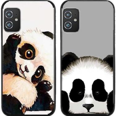 Imagem de 2 peças fofo bebê panda TPU gel silicone capa de telefone traseira para Asus Zenfone 8/9/10 (Asus Zenfone 8)