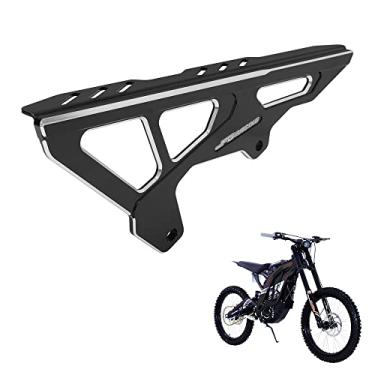 Imagem de Sur Ron Protetor de corrente, capa protetora de proteção de corrente de bicicleta de sujeira CNC para Surron Sur Ron Light Bee S/X Segway X260/X160 bicicleta elétrica EBike preta