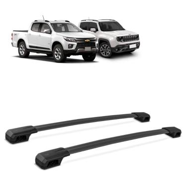 Imagem de Rack Teto Travessa S10 Renegade Frontier Hilux Elite Preto