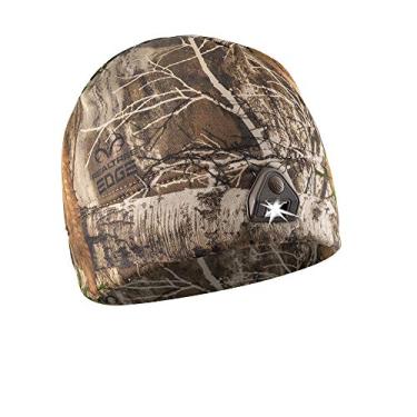 Imagem de Boné Powercap 2.0 com LED para farol ultra brilhante e mãos livres, com luzes LED alimentadas por bateria – lã de árvore real (HLB-8414)