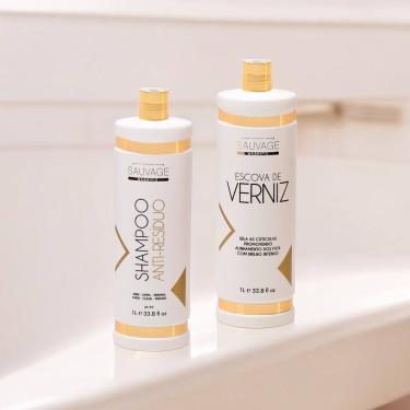 Imagem de Kit Escova de Verniz - Shampoo e Alisamento