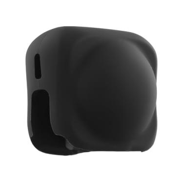 Imagem de Capa de lente de silicone para acessórios Insta360 x4, tampa protetora de lente de ação para câmera de ação acessórios de proteção de lente flexível (preto)