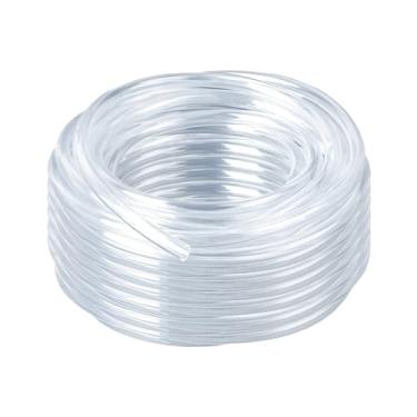 Imagem de NICOLEKAY Tubo de vinil transparente de 20 pés de PVC - 1/10.2 cm tubo multiuso de grau alimentício para linha de cerveja, Kegerator, vinificação, aquaponia, mangueira de ar