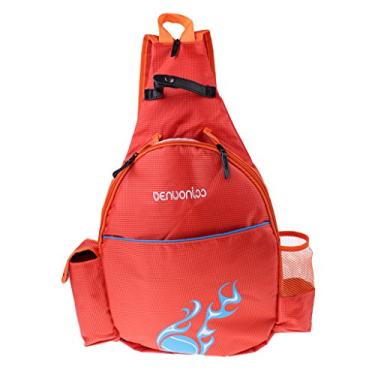Imagem de Tachiuwa para Raquete de Tênis Bolsa com Zíper Impermeável com Alças Acolchoadas, laranja