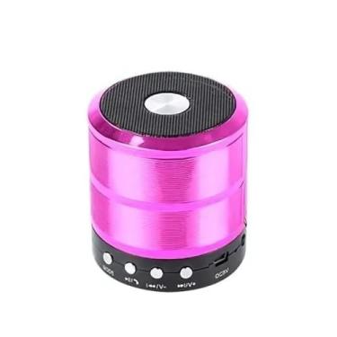 Imagem de Caixa de Som Portátil com Bluetooth e Microfone Embutido - Conectividade Sem Fio, Som de Qualidade, Ideal para Festas e Eventos (Rosa)