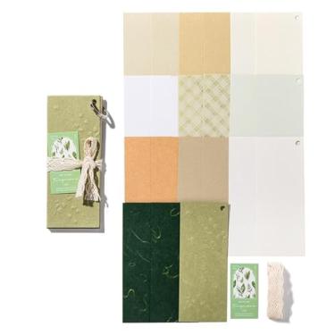 Imagem de Joucien Razão de relevo em relevo, estilo retrô, mensagem rasgável, material de papel de fundo Ledger - verde