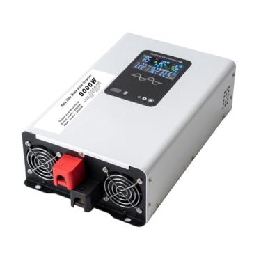 Imagem de HUIZHITENGDA 8000W Inversor de energia DC 12V 24V 48V 60V 70V para AC 110V/ 220V conversor de onda senoidal pura com dual AC saídas LCD display,60v to 110v