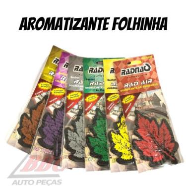 Imagem de Aromatizante Odorizador Folhinha Automotivo Vários Aromas - RADNAQ, AZ
