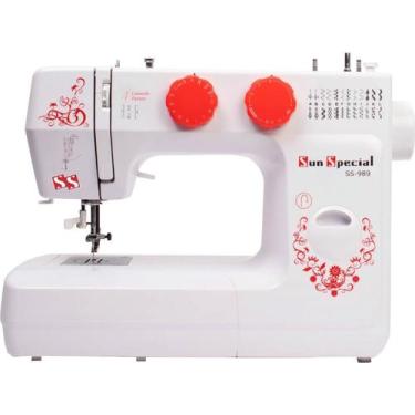 Imagem de Máquina Costura Doméstica Ss-989 220V Mecânica Branca - Sun Special, 2