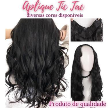 Imagem de Extensão de Cabelo Aplique Tic Tac Ondulado - Idêntico ao Humano - BHA