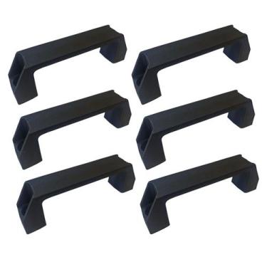 Imagem de Kit 06 Alças Puxador de Nylon An 133 Manípulo Cabo Termoplástica com F