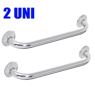 Imagem de Alça de Apoio Banheiro Barra Reta Inox 40cm Cadeirante Idoso Deficient