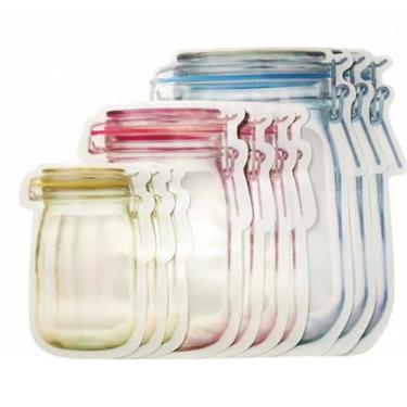 Imagem de Sacos Embalagem Zip Lock Reutilizável Hermético Kit 6 Peças - Art Hous