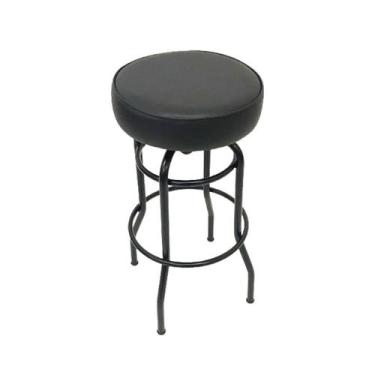 Imagem de Banqueta Bar Altura 74cm Giratória Preta Assento Preto - Poltronas do 