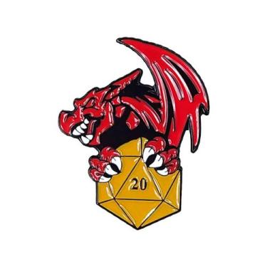 Imagem de Broche D&ampD Dnd - RPG - CN, Amarelo