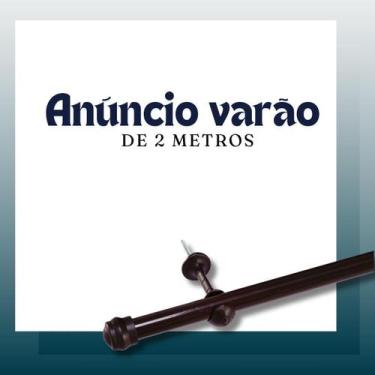 Imagem de Varão de cortina colorido 2,0m 28mm 01 Und Resistente Curtinas Grande 