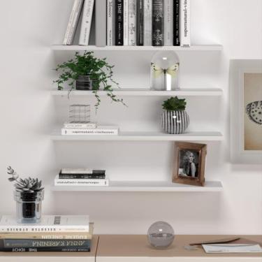 Imagem de Kit 8 Prateleiras Nicho Suporte Invisível MDF - BAZAR DOS QUADROS, Bra