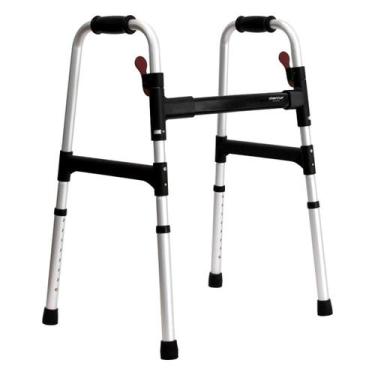 Imagem de Andador para Idoso Fixo Adulto Ortopédico Geriátrico Desmontável Dobrá