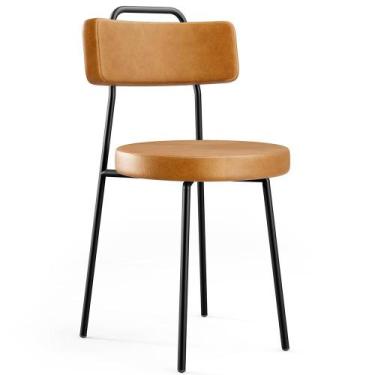 Imagem de Cadeira Decorativa Estofada Para Sala De Jantar Barcelona F01 Sintétic