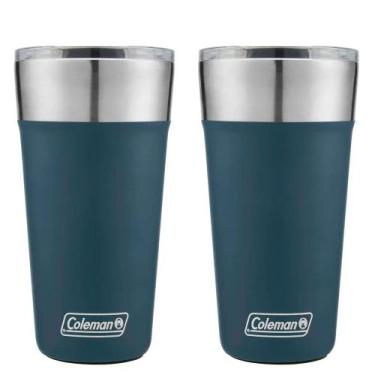 Imagem de Kit com 2 Copos Térmicos com Tampa 600ml Azul Slate Coleman, Único